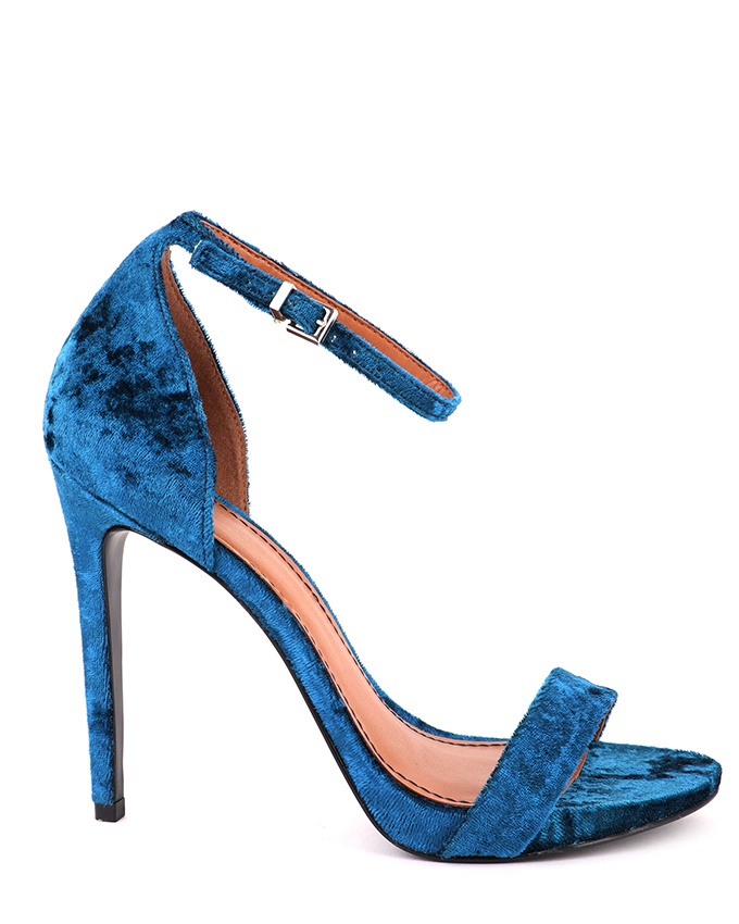Blue suede vr sandals - Mobos Fashion